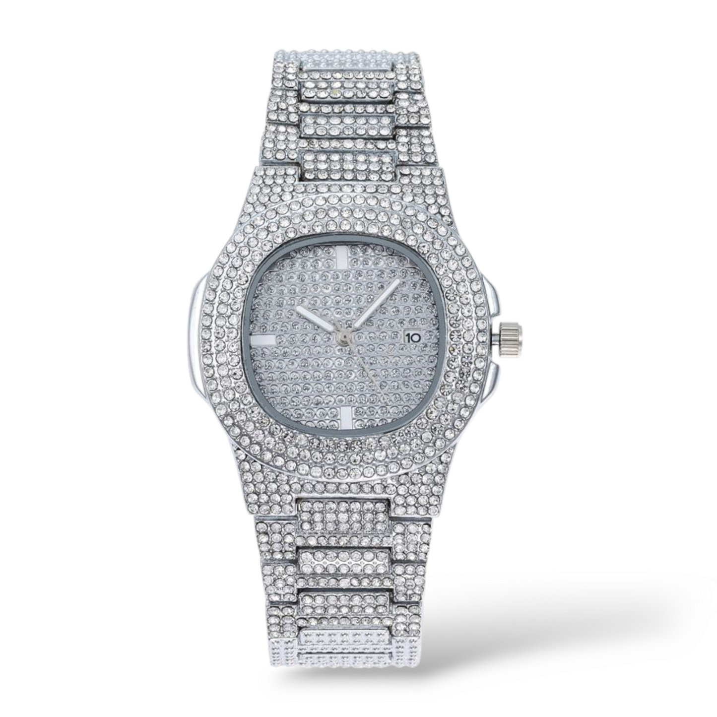 Arabic Diamond Crystal Quartz Watch