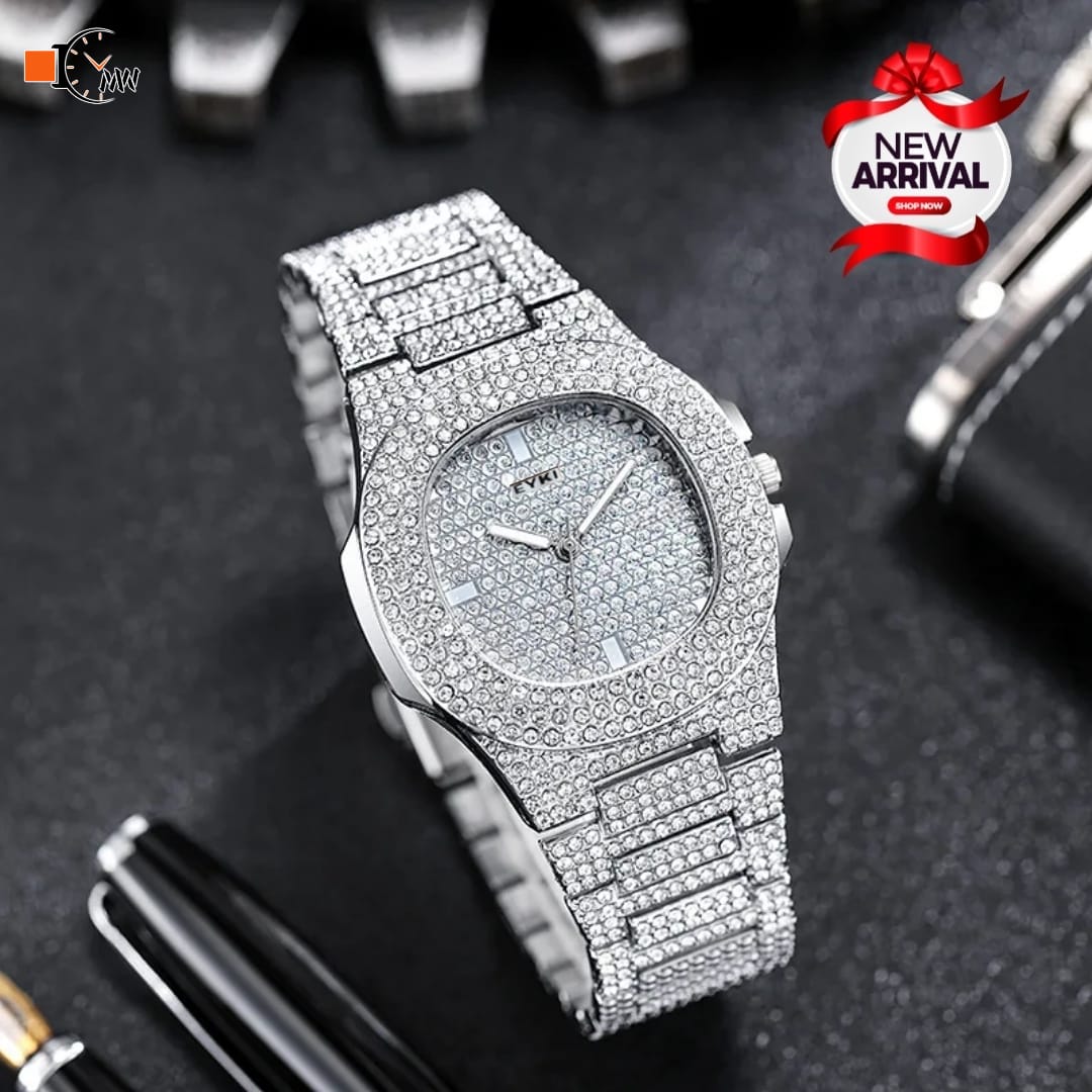 Arabic Diamond Crystal Quartz Watch